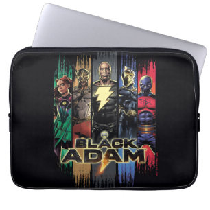 Black Adam-tecken i Rand-grafik Laptop Fodral