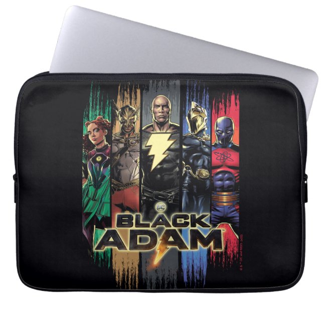 Black Adam-tecken i Rand-grafik Laptop Fodral (Framsidan)