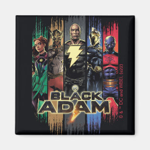 Black Adam-tecken i Rand-grafik Magnet