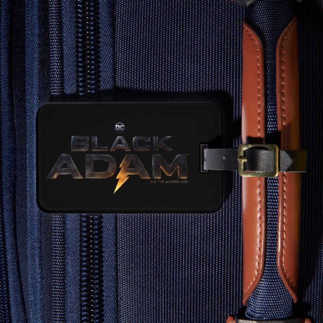 Black Adam Theatrical Logotyp Bagagebricka (Framsida Insitu 4)