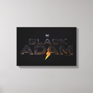 Black Adam Theatrical Logotyp Canvastryck
