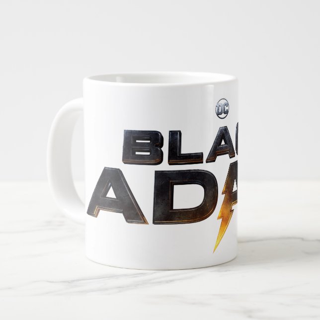 Black Adam Theatrical Logotyp Jumbo Mugg (Framsida vänster)