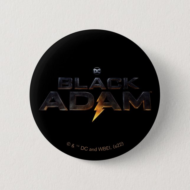 Black Adam Theatrical Logotyp Knapp (Framsida)