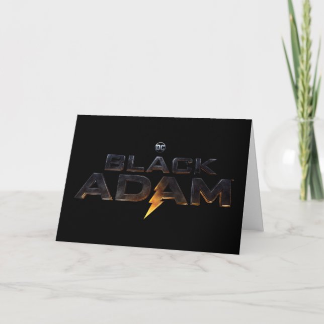Black Adam Theatrical Logotyp Kort (Framsida)