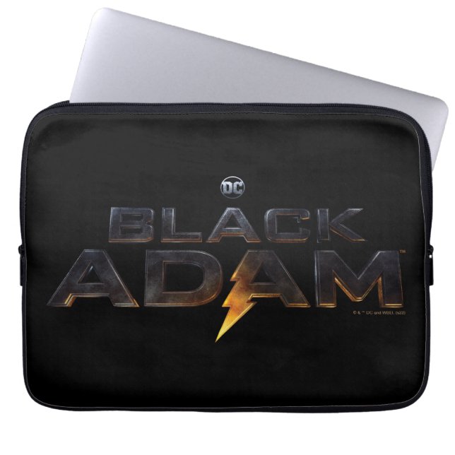 Black Adam Theatrical Logotyp Laptop Fodral (Framsidan)