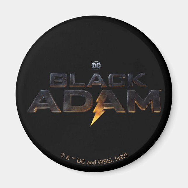 Black Adam Theatrical Logotyp Magnet (Framsidan)
