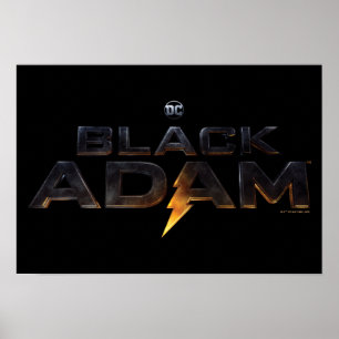Black Adam Theatrical Logotyp Poster