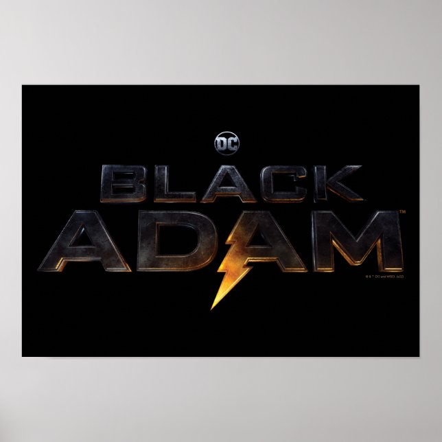 Black Adam Theatrical Logotyp Poster (Framsidan)