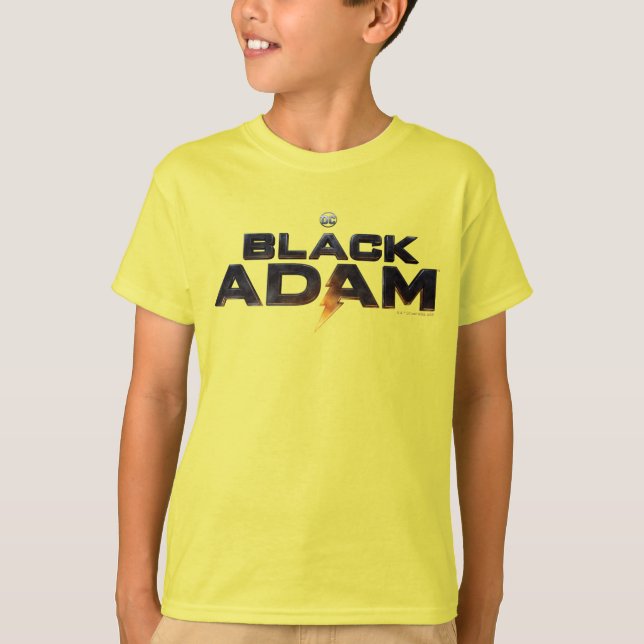 Black Adam Theatrical Logotyp T Shirt (Framsida)