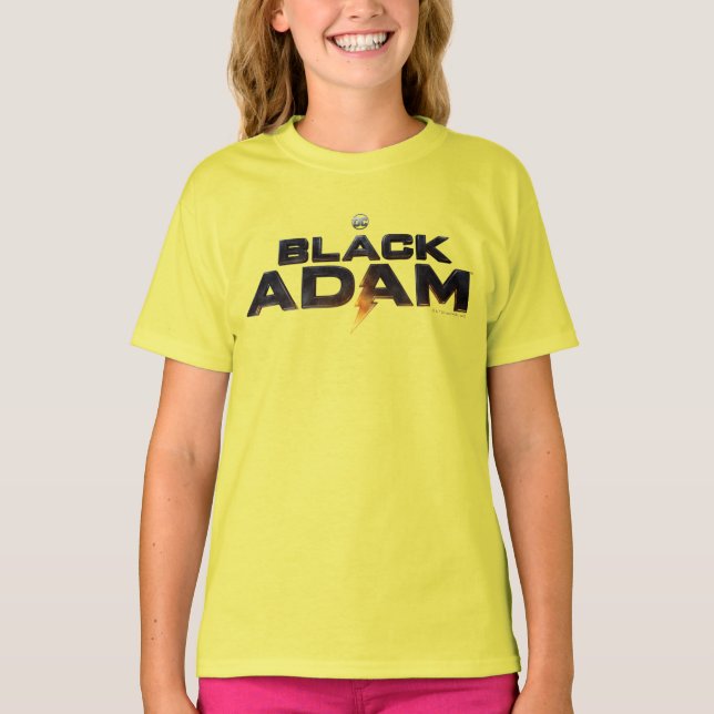 Black Adam Theatrical Logotyp T Shirt (Framsida)