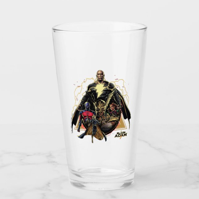 Black Adam Triangular Group Graphic Glaskopp (Framsida)