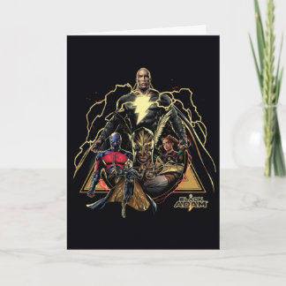 Black Adam Triangular Group Graphic Kort