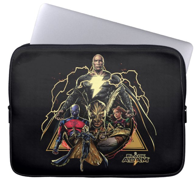 Black Adam Triangular Group Graphic Laptop Fodral (Framsidan)