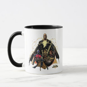 Black Adam Triangular Group Graphic Mugg