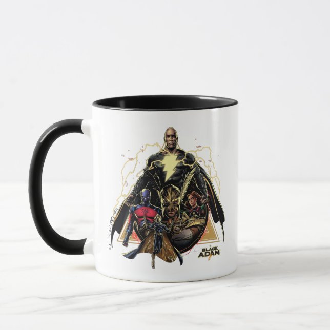 Black Adam Triangular Group Graphic Mugg (Vänster)