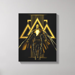 Black Adam Triangular Pillar Graphic Canvastryck