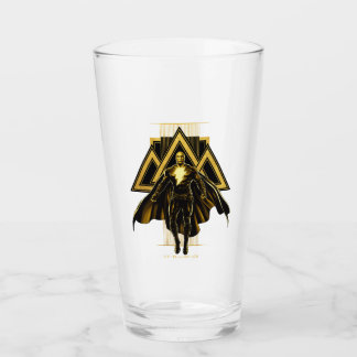 Black Adam Triangular Pillar Graphic Glaskopp