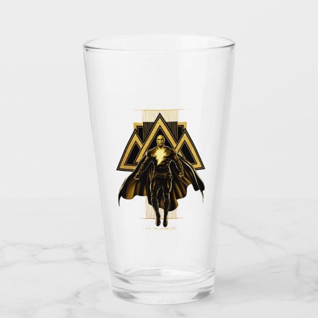 Black Adam Triangular Pillar Graphic Glaskopp (Framsida)