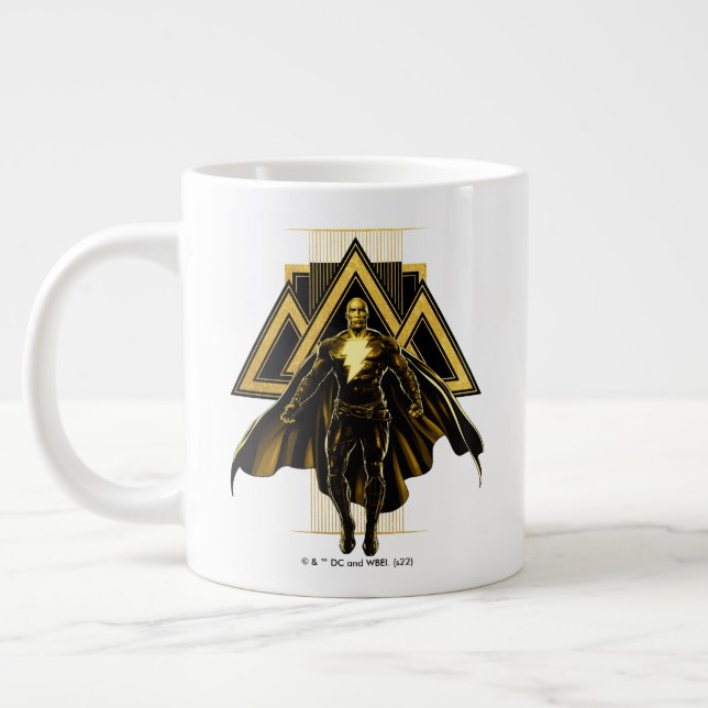Black Adam Triangular Pillar Graphic Jumbo Mugg (Vänster)