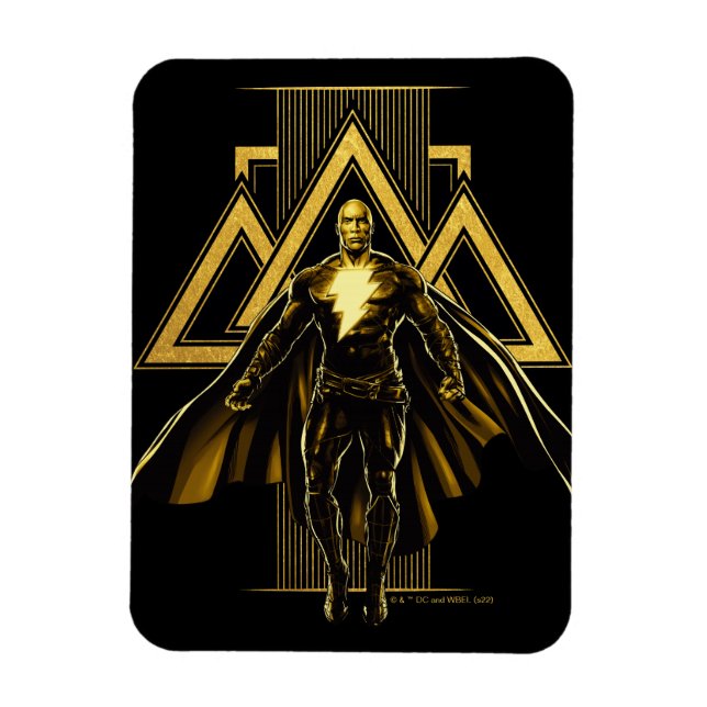 Black Adam Triangular Pillar Graphic Magnet (Vertikal)