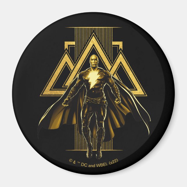 Black Adam Triangular Pillar Graphic Magnet (Framsidan)