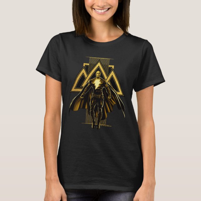 Black Adam Triangular Pillar Graphic T Shirt (Framsida)