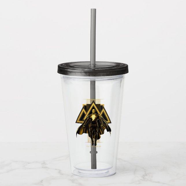 Black Adam Triangular Pillar Graphic Take Away Mugg (Framsida)