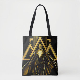 Black Adam Triangular Pillar Graphic Tygkasse