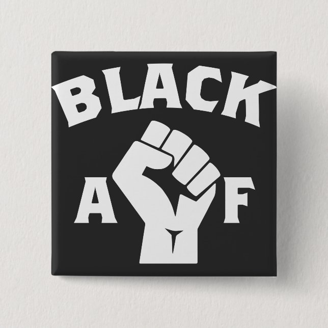Black AF Fist Knapp (Framsida)