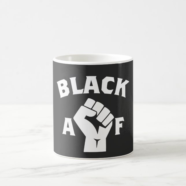 Black AF Fist Mugg (Center)