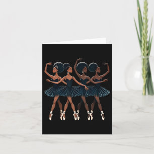 Black African American Ballerina Ballet Dance Danc Kort