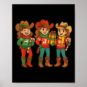 Black African American Cowgirl Western jul T Poster
