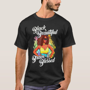 Black African American Ebony Bevackra Queen Retro T Shirt