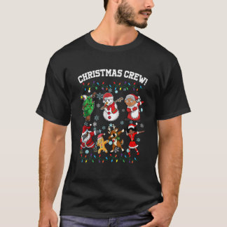 Black African American jul Crew Dabbing Sant T Shirt