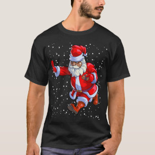 Black African American Jultomten Football Afro C T Shirt