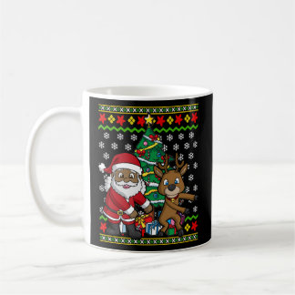 Black African American Jultomten Kaffemugg