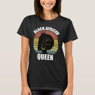 Black African American Queen BLM Black History T Shirt
