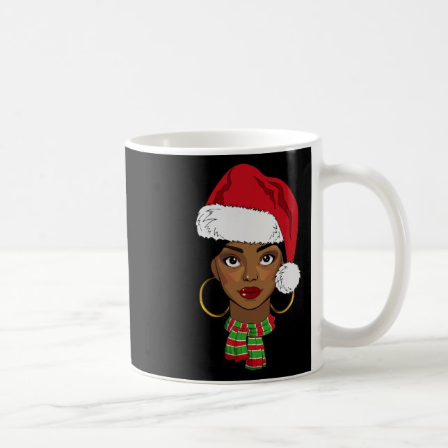 Black African American Santa Afro jul Melani Kaffemugg (Höger)