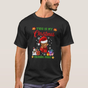 Black African American Santa Apparel jul Mel T Shirt