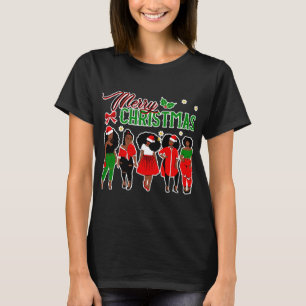 Black African American Santa T Shirt