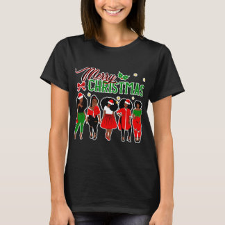 Black African American Santa T Shirt