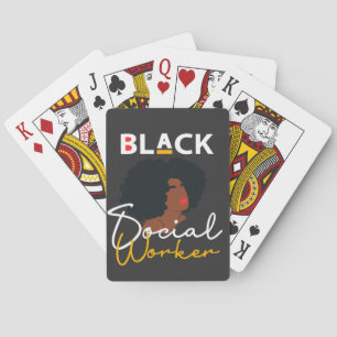 Black African American Social Work Apprecition Gi Casinokort