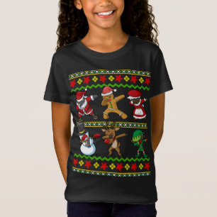 Black African American Squad Jultomten Mrs. Claus T Shirt