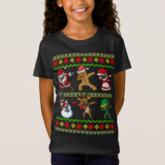 Black African American Squad Jultomten Mrs. Claus T Shirt
