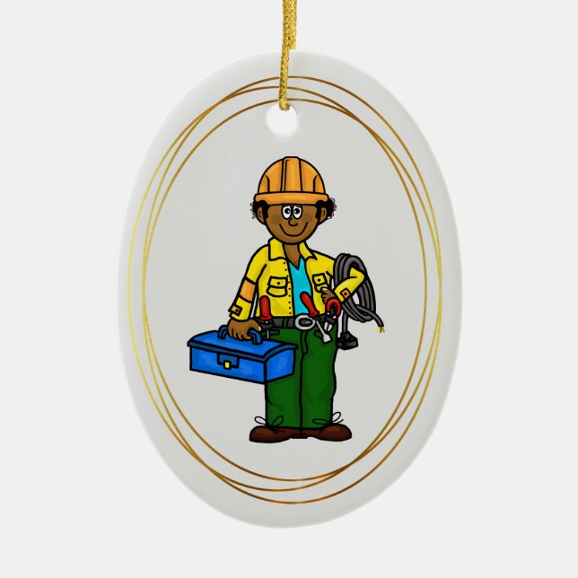 Black African eller Tan Lineman Ornament (Framsidan)
