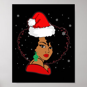 Black African Girl American Melanin jul Sant Poster