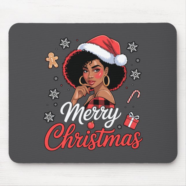 Black African Girl American Merry Christmas Santa  Musmatta (Framsidan)