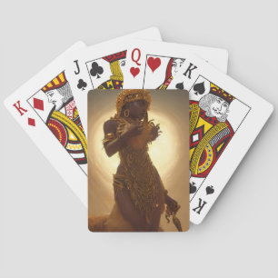 Black African Queen Art Casinokort