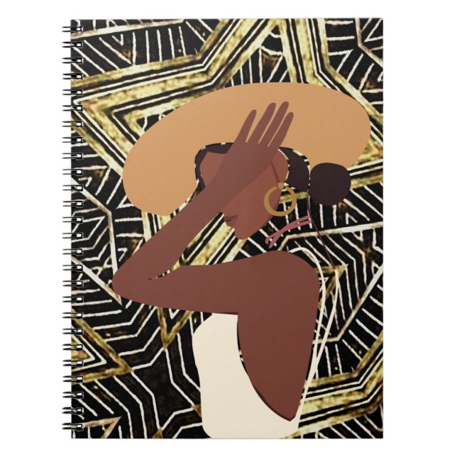 Black African Woman Anteckningsbok (Framsidan)