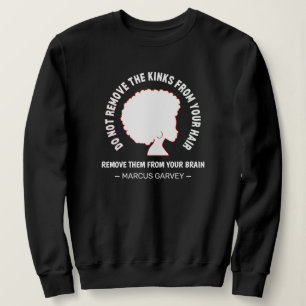 BLACK AFRO HAIR inspirational Marcus Garvey Quote T Shirt